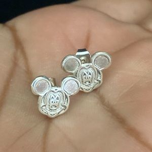 sterling silver 9.25 Micky mouse earrings